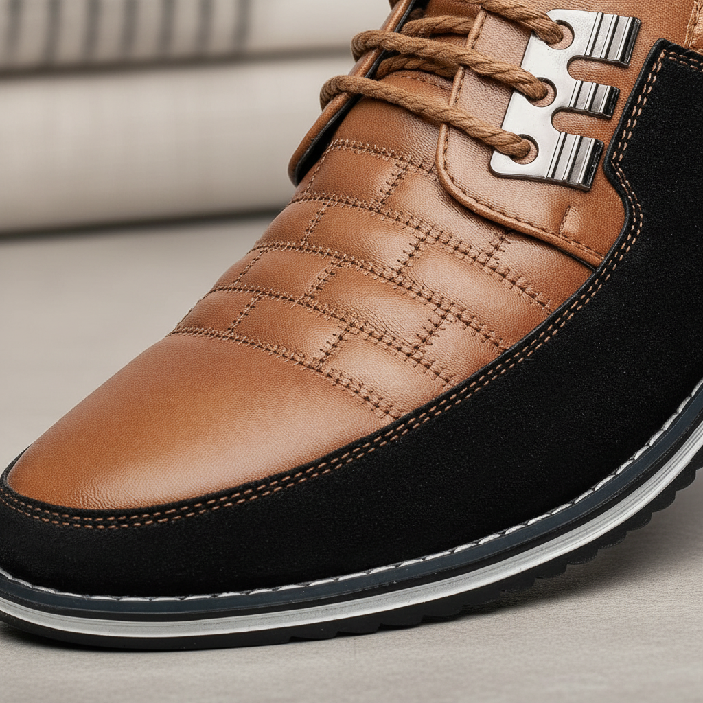 Halbschuh Aus Leder Mit Schnürung - Russell