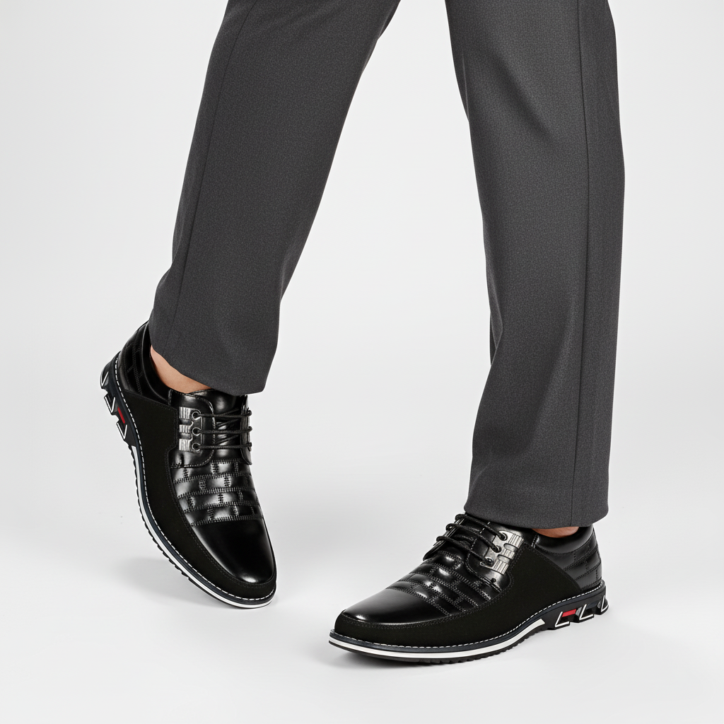 Halbschuh Aus Leder Mit Schnürung - Russell