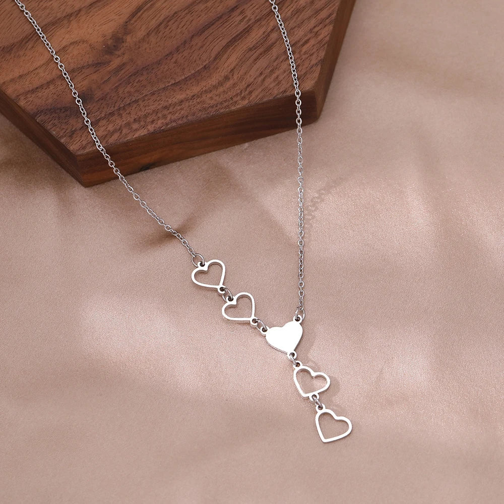 Halskette Mit Herzdesign - GlamHeart