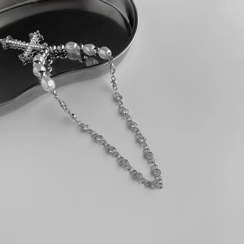 Halskette Mit Kreuzanhänger - PearlCross