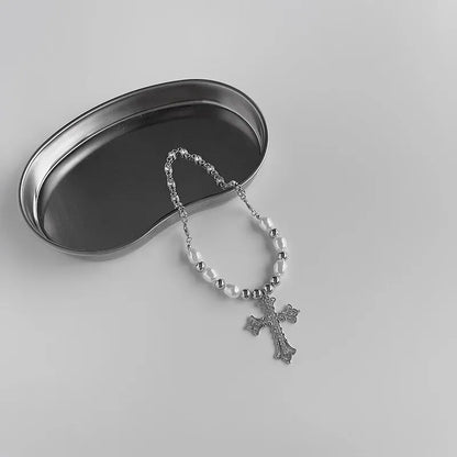 Halskette Mit Kreuzanhänger - PearlCross