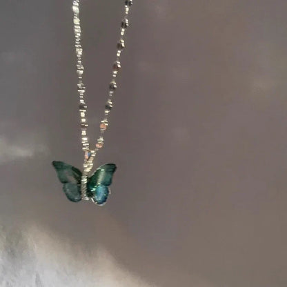 Halskette Mit Schmetterlingsmotiv - Butterfli