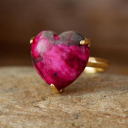 Handgefertigter Ring - HeartGemRing