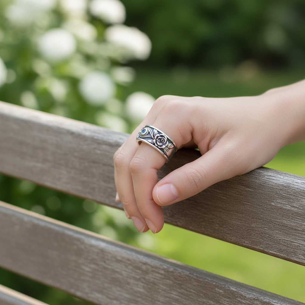 Handgefertigter Silberring - ProtectionRing