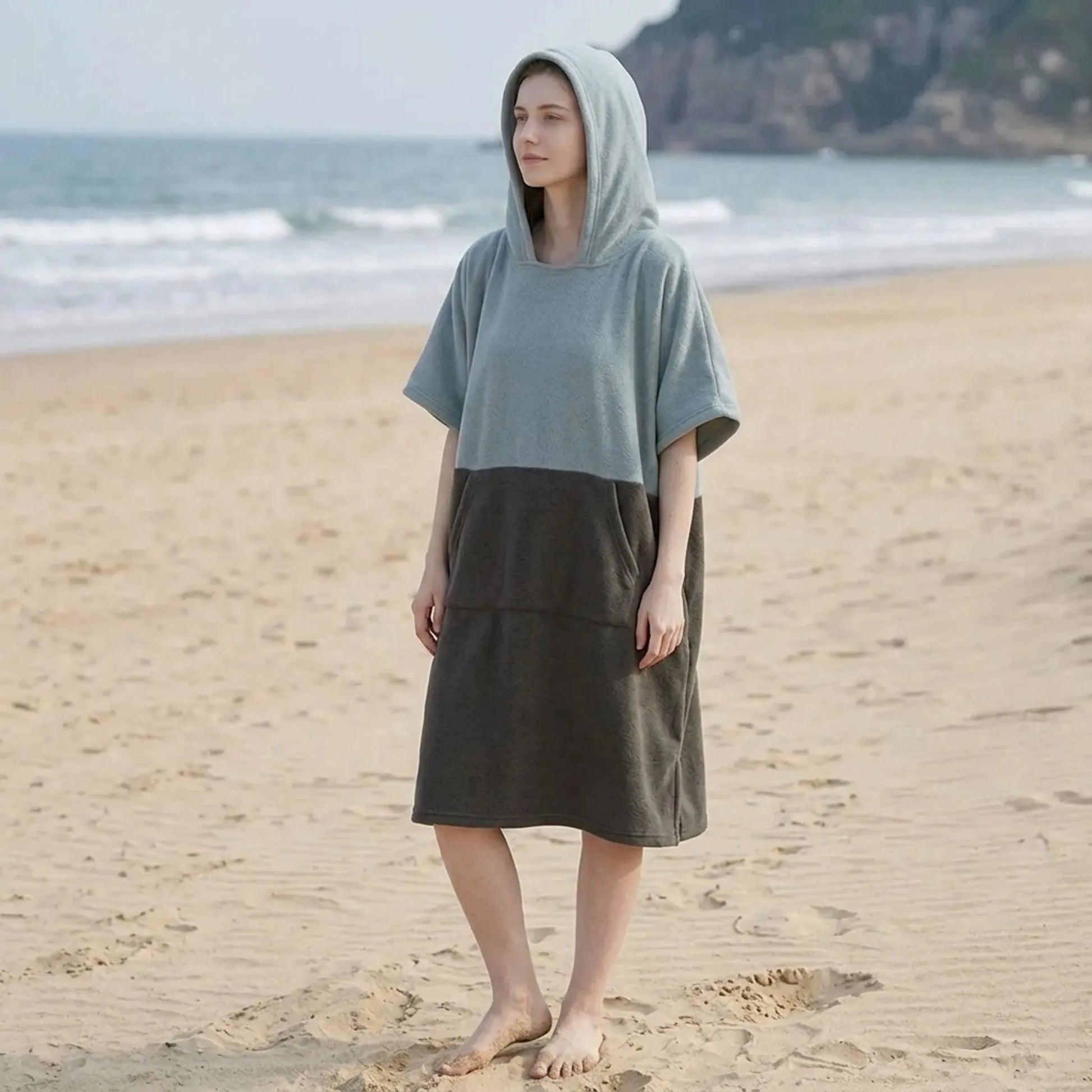 Handtuch-Poncho Mit Kapuze - Solmarl