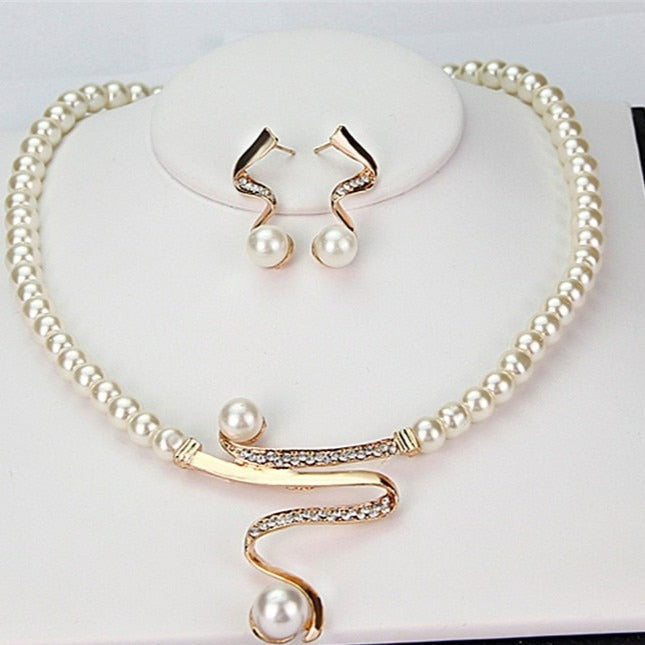 Natürliche Perlen-Schmuckset – Serena