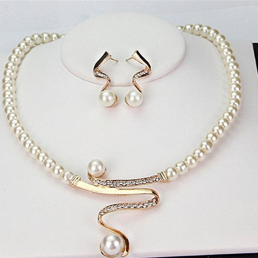 Natürliche Perlen-Schmuckset – Serena
