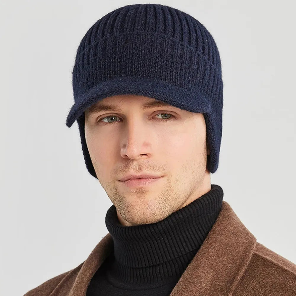 Herren Strickmütze mit Ohrenklappen – Kian