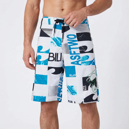Herren-Boardshorts Mit Grafikprint - Oceaniq
