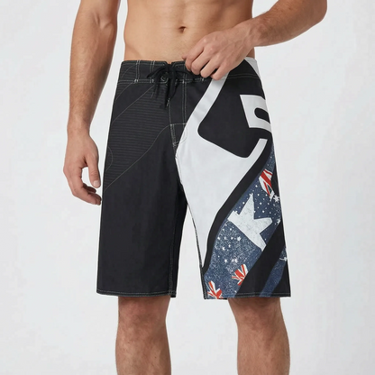 Herren-Boardshorts Mit Grafikprint - Oceaniq