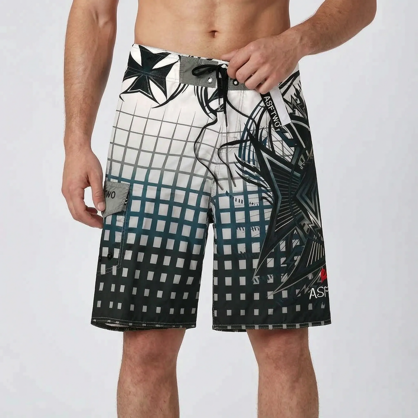 Herren-Boardshorts Mit Grafikprint - Oceaniq