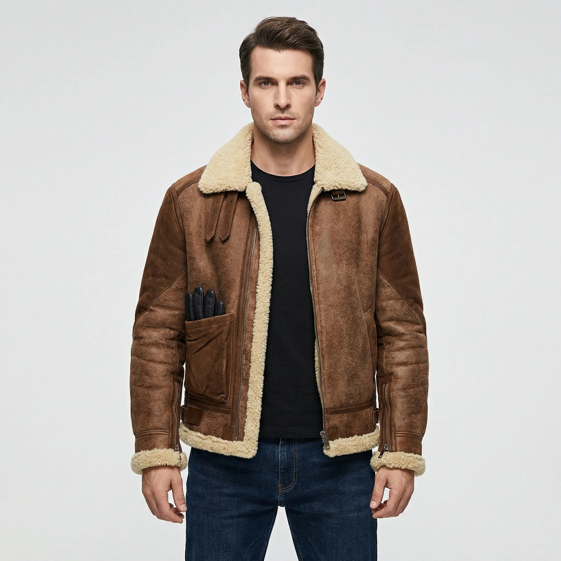 Herren-Jacke Im Lammfell-Stil - Thies