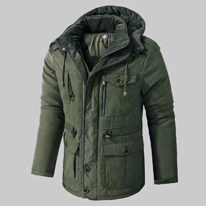 Herren-Parka Mit Kapuze Und Bündchen - Carlos