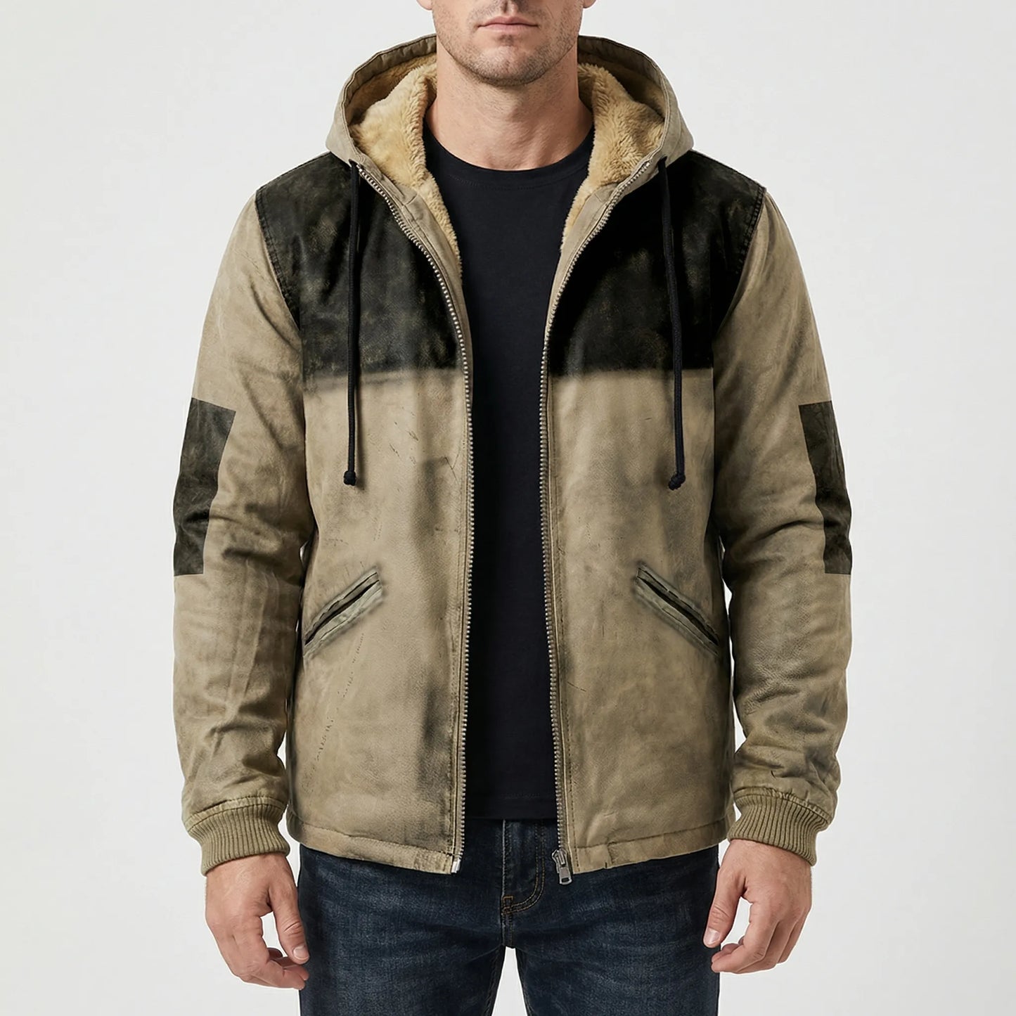 Herren Kapuzenjacke Mit Geradem Schnitt - Rasmus