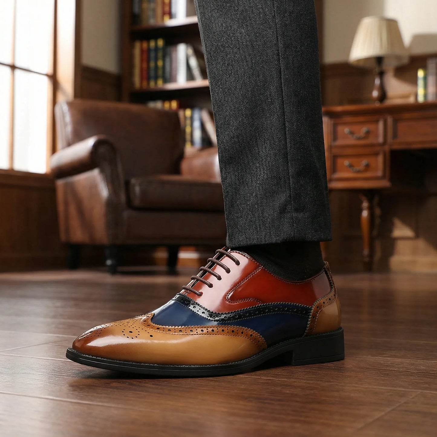 Herren Wingtip Brogue Schnürschuhe - Noel