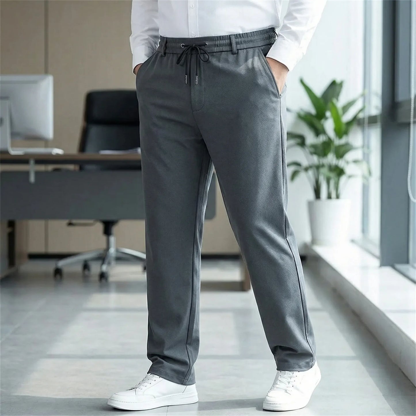 Herrenhose Mit Kordelzug Und Geradem Schnitt - Donnie