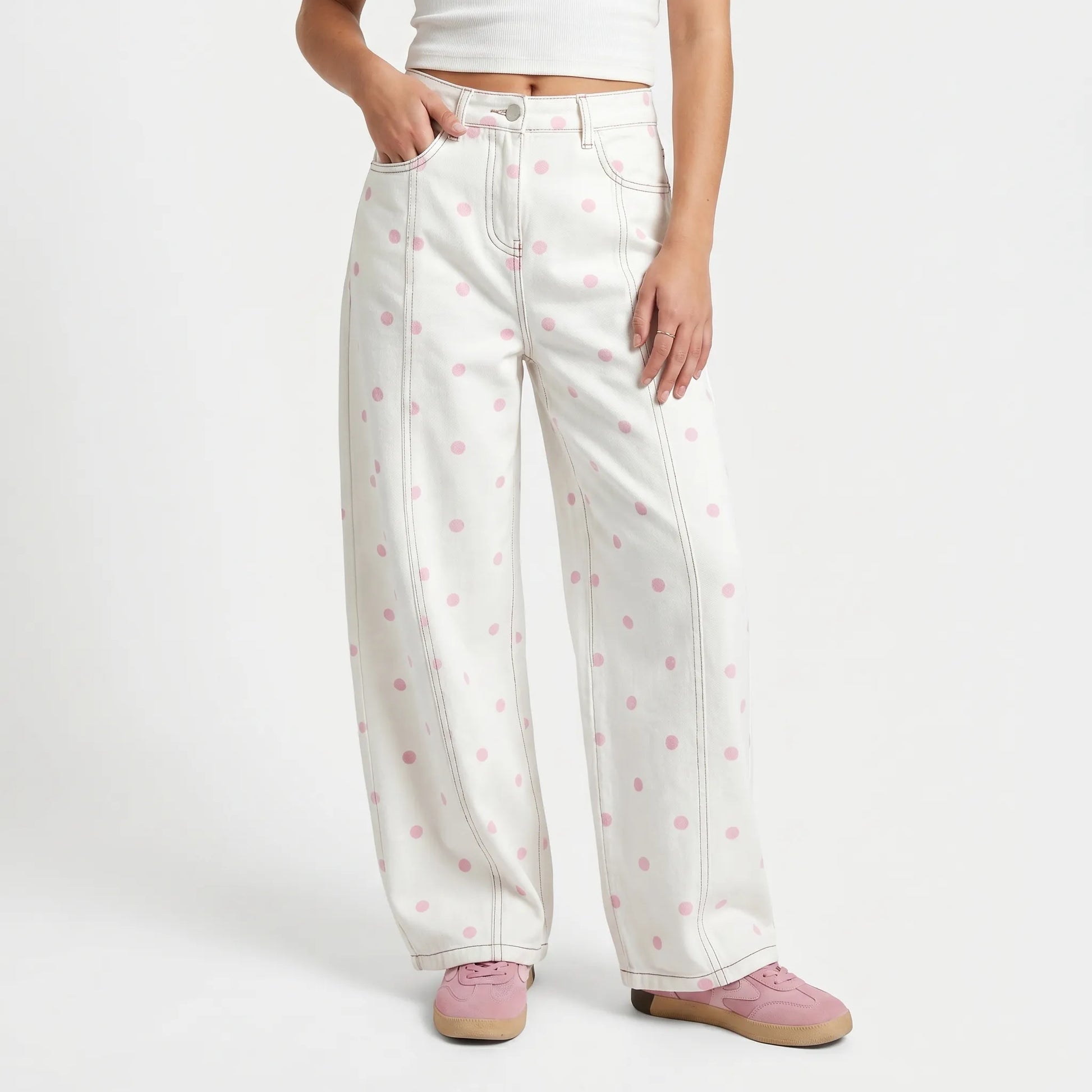 High-Waist-Hose Im Barrel-Schnitt -  Sophia