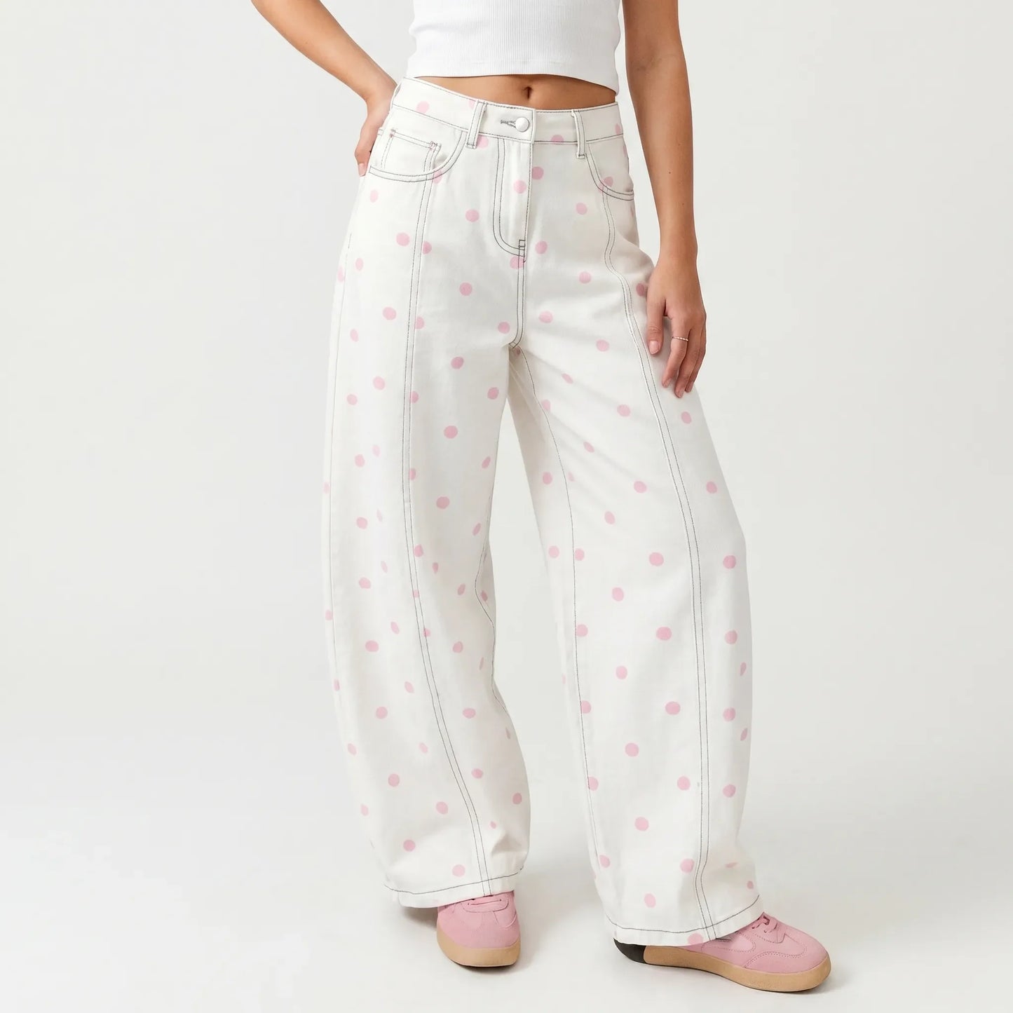 High-Waist-Hose Im Barrel-Schnitt -  Sophia