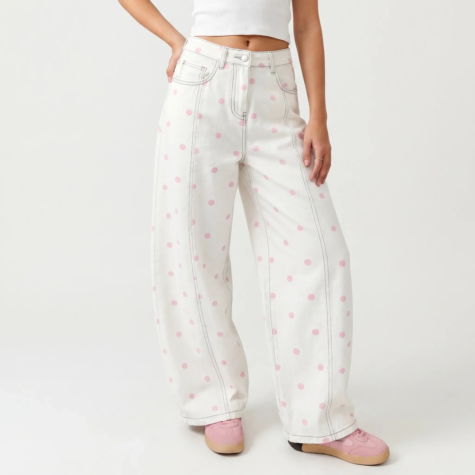 High-Waist-Hose Im Barrel-Schnitt -  Sophia