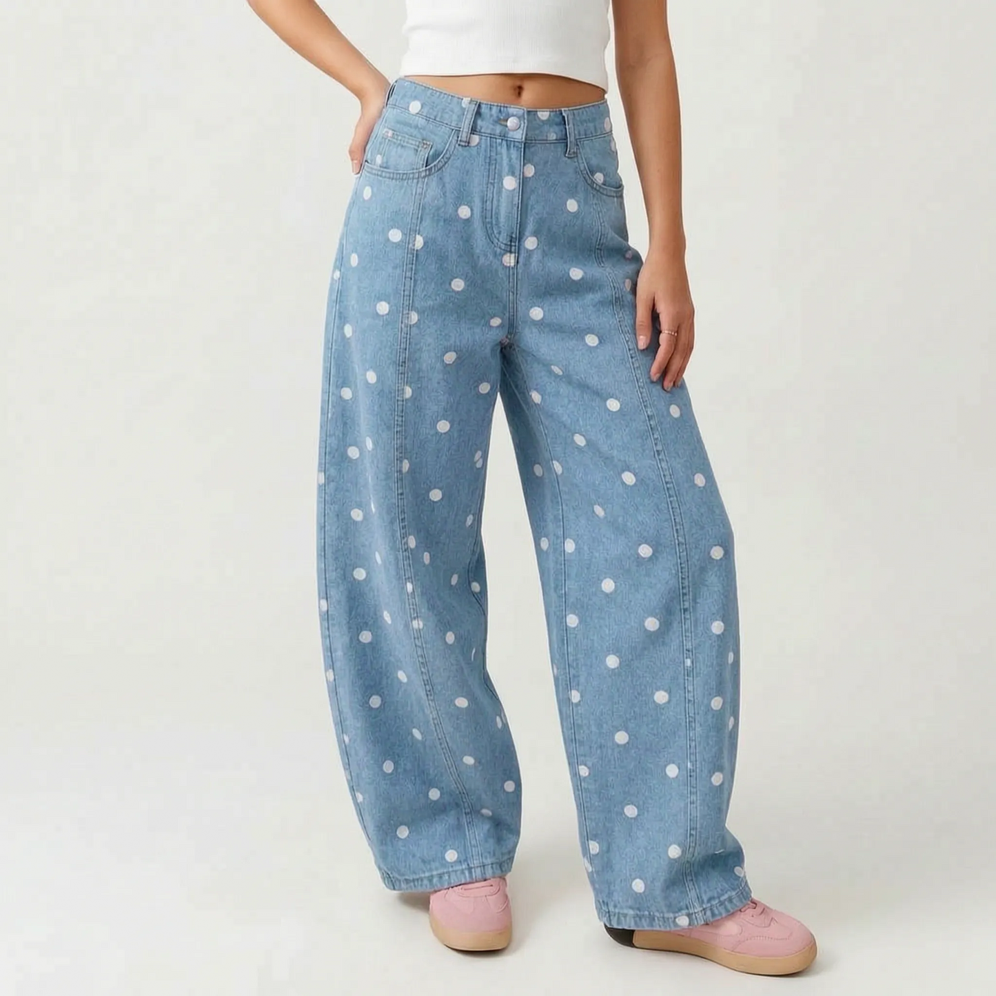 High-Waist-Hose Im Barrel-Schnitt -  Sophia