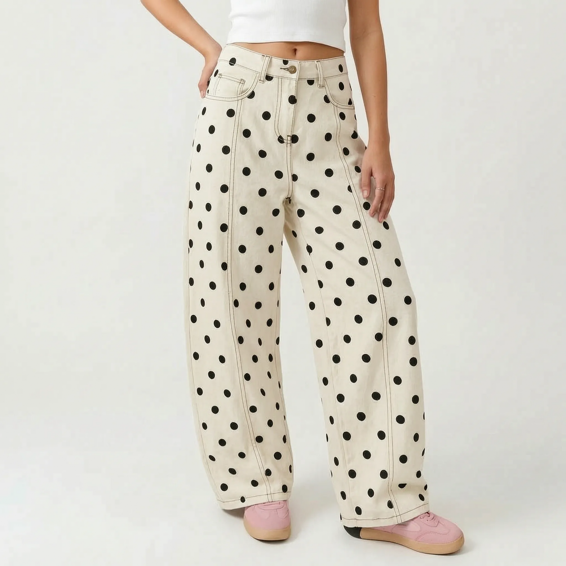 High-Waist-Hose Im Barrel-Schnitt -  Sophia