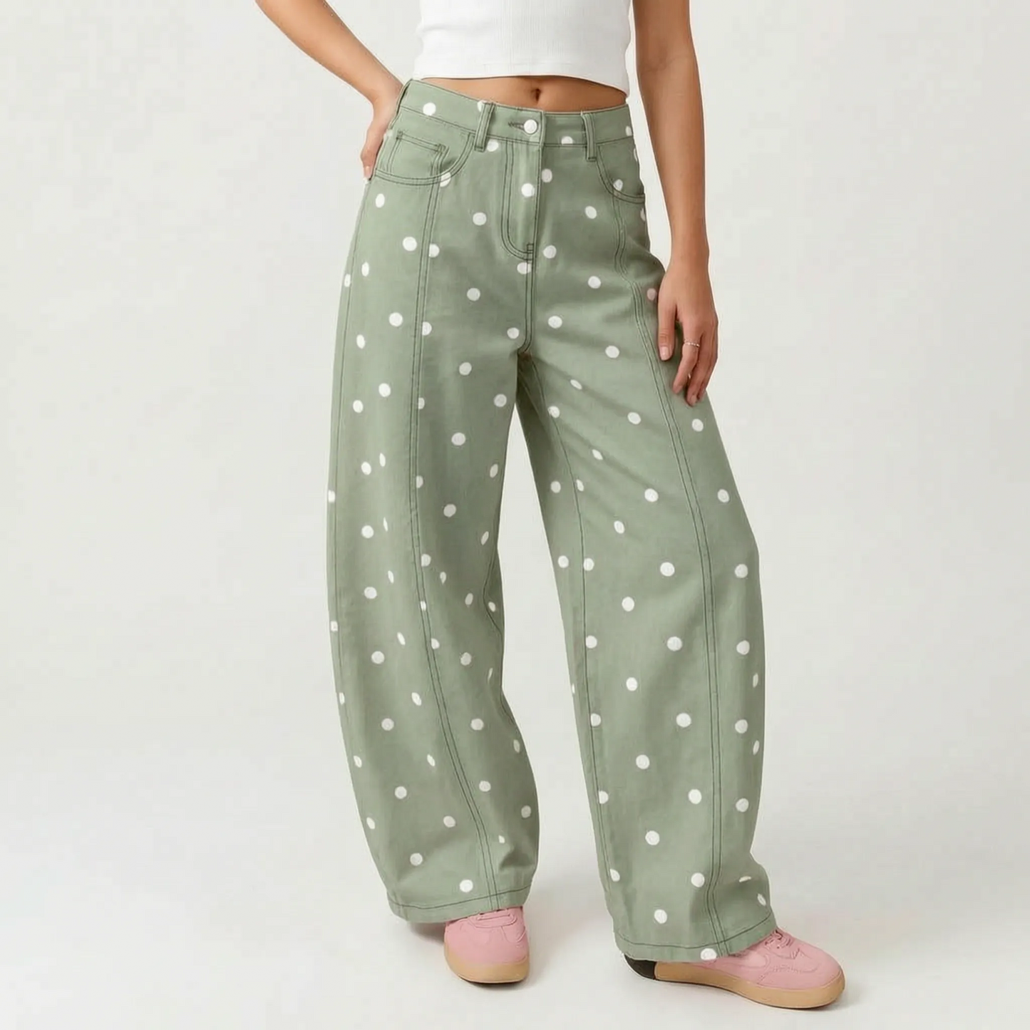 High-Waist-Hose Im Barrel-Schnitt -  Sophia
