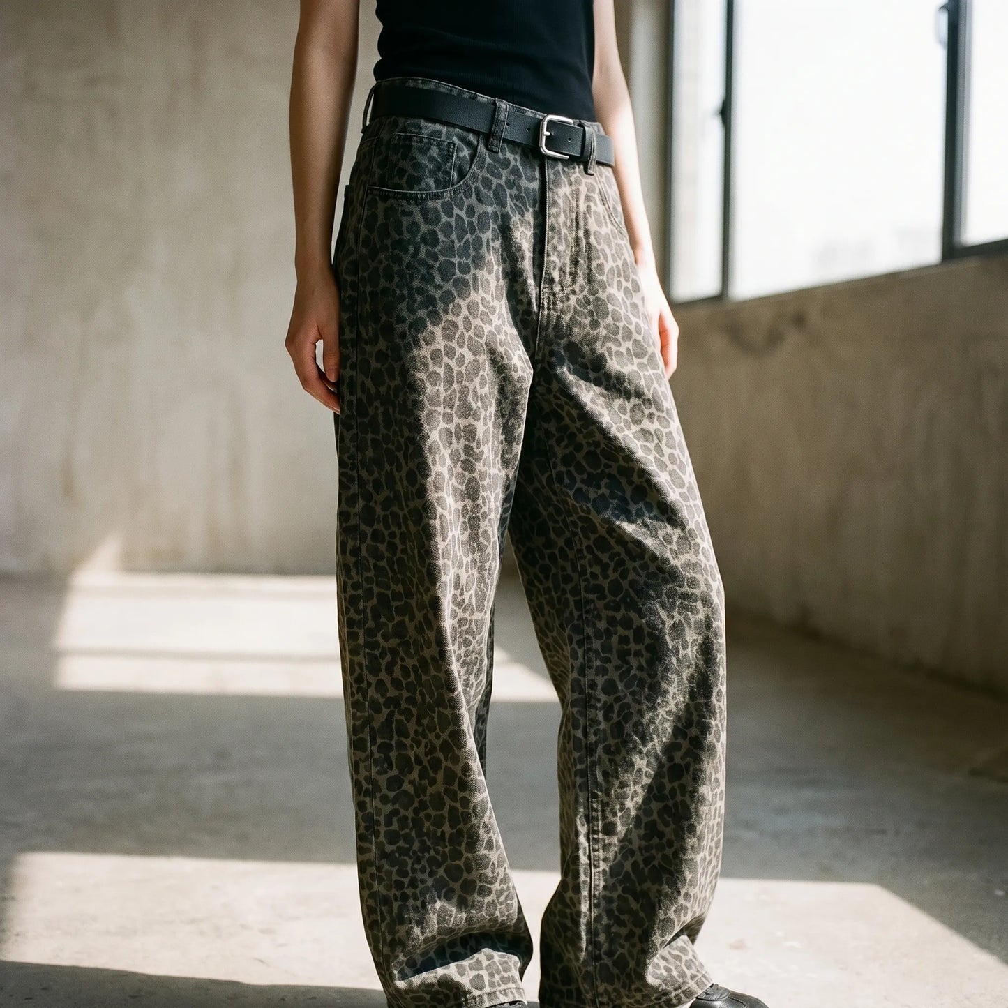 High-Waist-Hose Mit Weitem Bein -  Nellie
