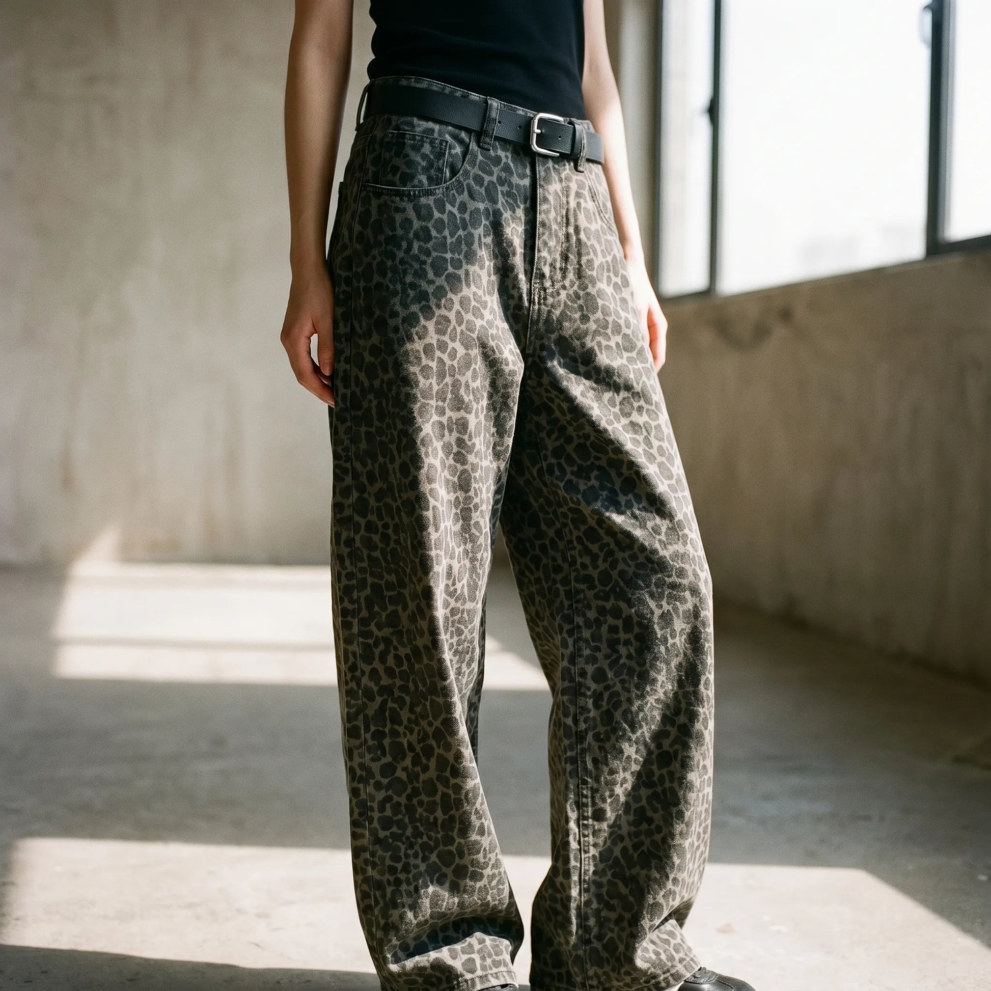 High-Waist-Hose Mit Weitem Bein -  Nellie