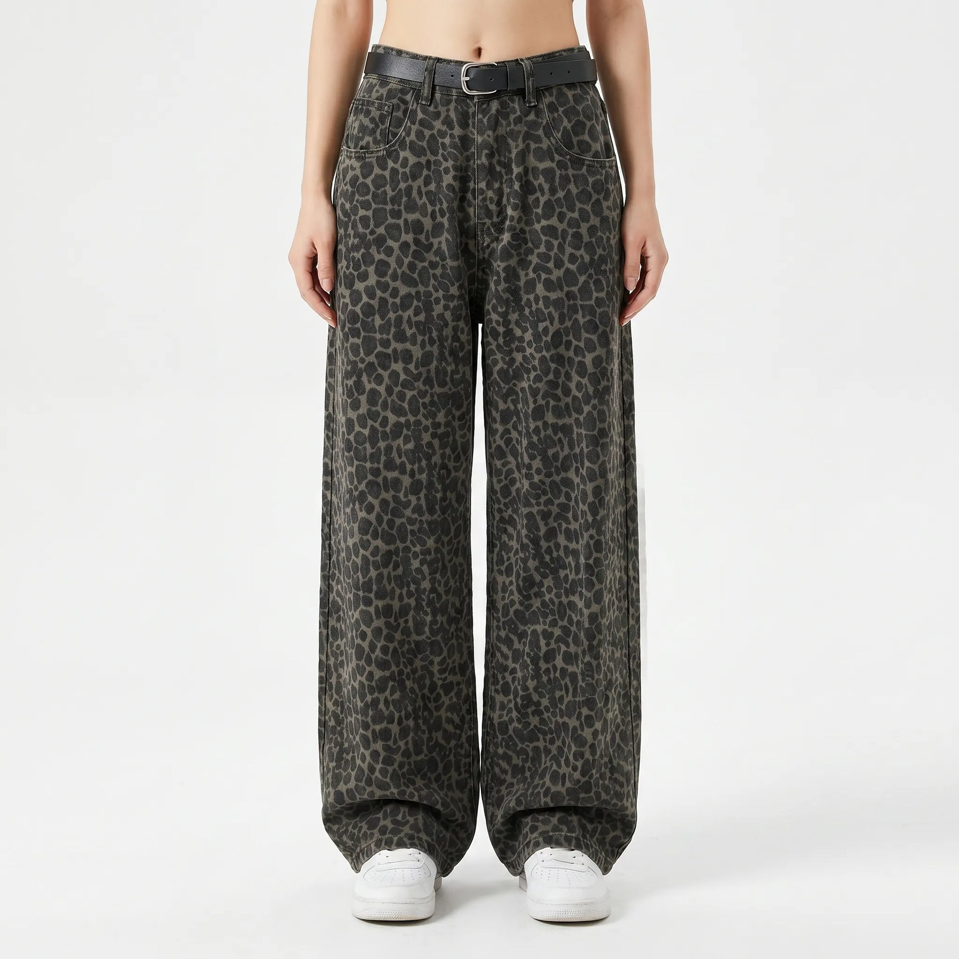 High-Waist-Hose Mit Weitem Bein -  Nellie