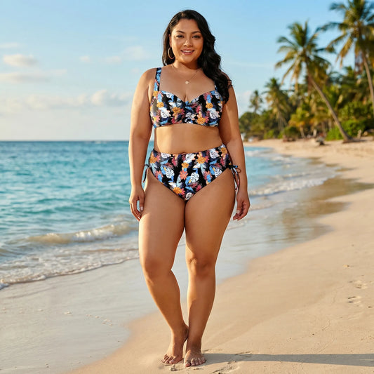 High-Waist Bikini Set Für Kurvige Figuren - Amanda