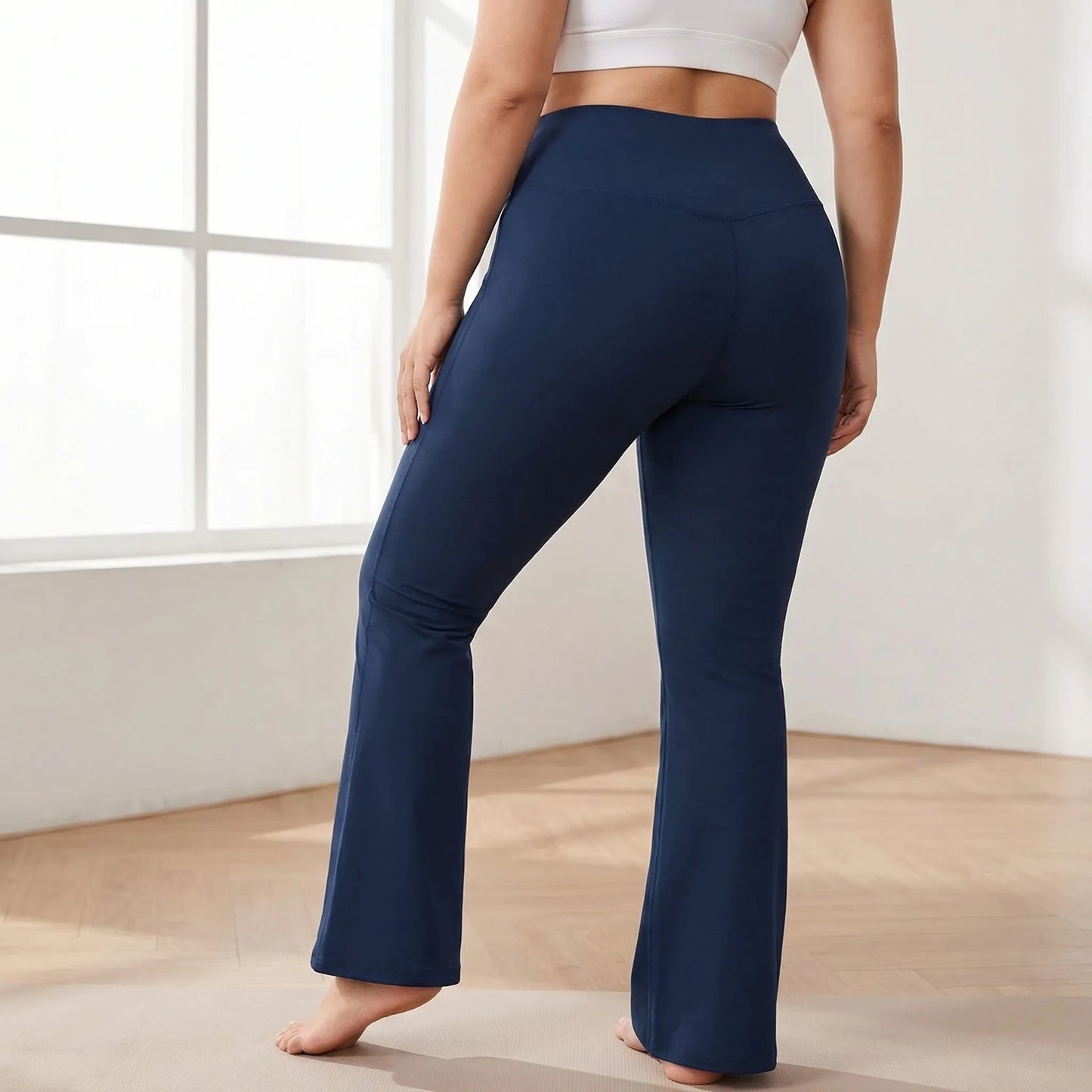 High-Waist Bootcut Plus-Size Leggings - Joann