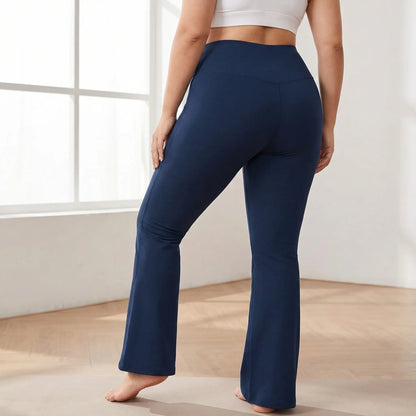 High-Waist Bootcut Plus-Size Leggings - Joann