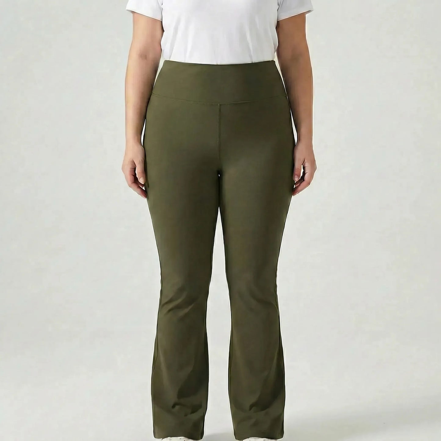 High-Waist Bootcut Plus-Size Leggings - Joann