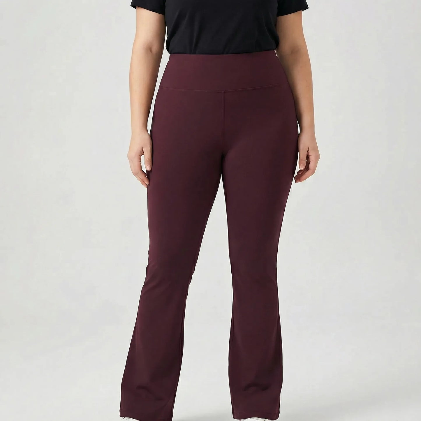 High-Waist Bootcut Plus-Size Leggings - Joann