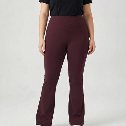 High-Waist Bootcut Plus-Size Leggings - Joann