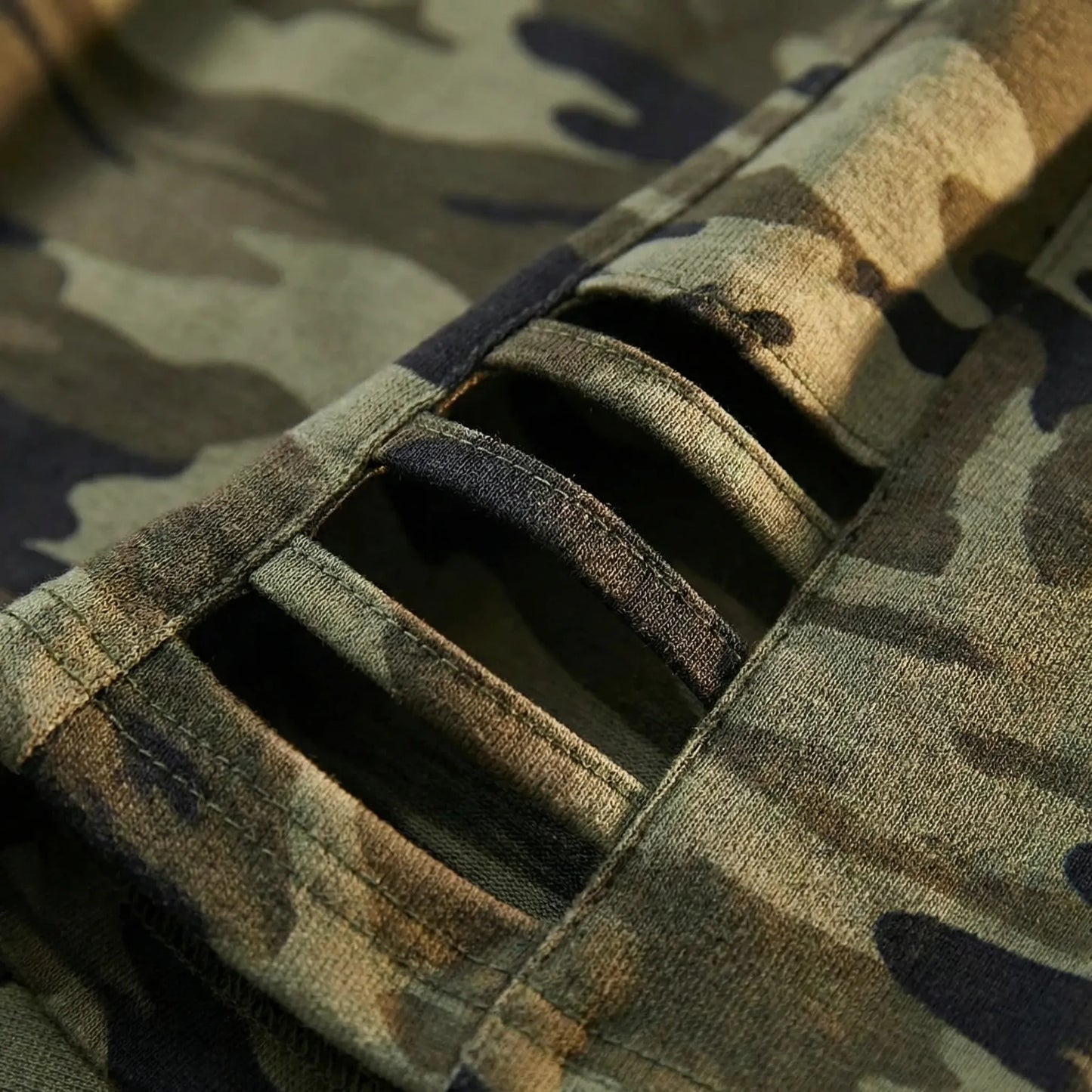 High-Waist Capri Leggings Damen Im Camo-Look - Tami