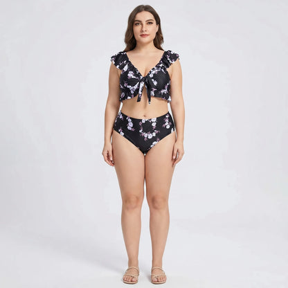 High Waist Bikini Set In Großen Größen - Jeanette