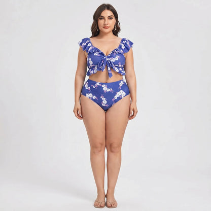 High Waist Bikini Set In Großen Größen - Jeanette