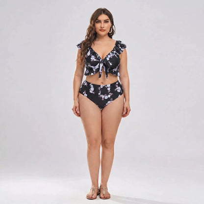 High Waist Bikini Set In Großen Größen - Jeanette
