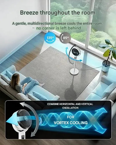 Höhenverstellbarer Moderner Tischventilator - Breeziq