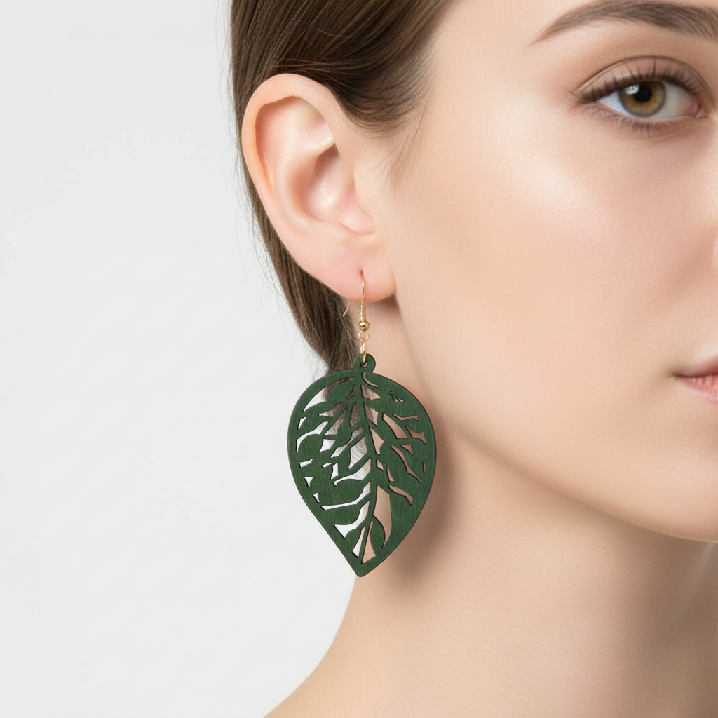 Hollow Wooden Earrings - WoodVibe