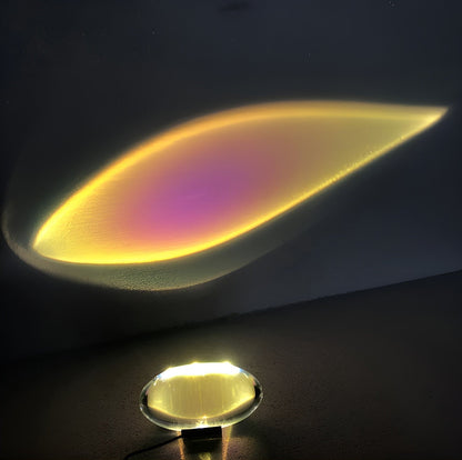 Prismatische Projektionslampe mit LED – Lunara