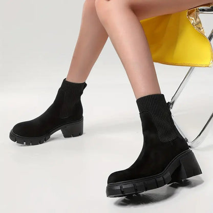 Stilvolle Wildleder-Winterschuhe für Damen – Eloise