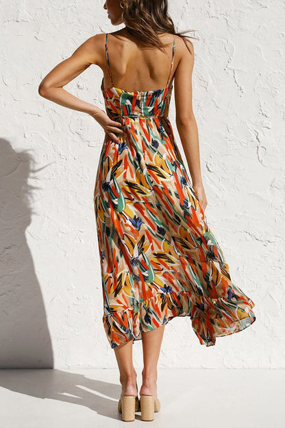 Luftiges Maxi-Sommerkleid mit Taillenschnitt – Mira