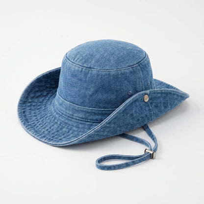 Jeanshut mit breiter Krempe - Peaknox