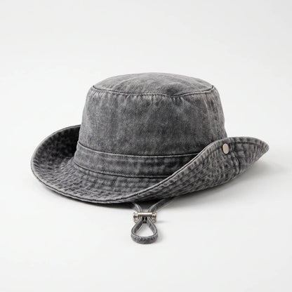 Jeanshut mit breiter Krempe - Peaknox