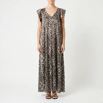 Jumpsuit Mit Weitem Bein Und Leopardenmuster - Prowley