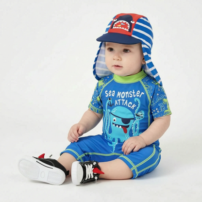 Jungen-Badeset Mit Cartoon-Print - Aquakid