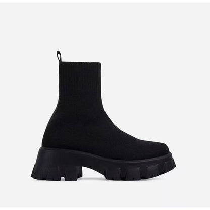 Stiefeletten mit klobiger Profilsohle - Karolina