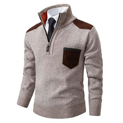Kaschmirpullover Mit Reißverschluss -  Emil